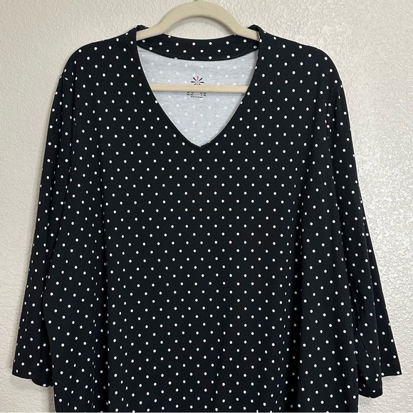 Isaac Mizrahi Live BUNDLE (2) Pima Cotton 3/4 Sleeves Top, Size 2X - Picture 4 of 14